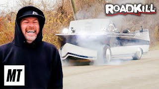 Burnouts in a Boat Car  Roadkill [upl. by Eetnahc]