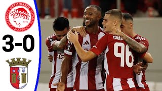 Olympiacos vs Braga 30 All Goals and Extended Highlights [upl. by Brag]