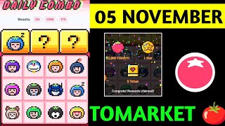 Tomarket Airdrop Daily Combo 5 November  Tomato Daily Combo Today  Tomarket daily combo card [upl. by Burdett]