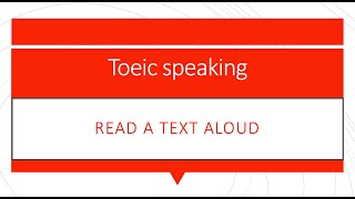 READ A TEXT ALOUD  COURSE 01  TEST 03  Q1 [upl. by Cheston779]