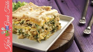 Vegetarian Lasagna  Greek Style Lasagna With Bechamel Sauce  Ken Panagopoulos [upl. by Agate]