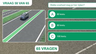 🚘 Compleet CBR Auto Theorie Examen Oefenen Daag jezelf uit met 65 Vragen 🚗 2024 [upl. by Remos]