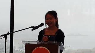 Burlingame student Eva Chen reads at Skyline College [upl. by Hailee]