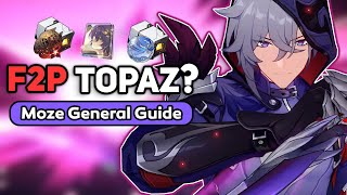 A budget Topaz  Moze Guide Mozes Kit Explained amp Review Build amp Teams 「Honkai Star Rail 25」 [upl. by Cassady894]