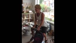 My mother Ijoy riding in a charity shop [upl. by Atnom]