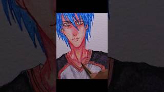 Kuroko Tetsuya Skin painting process  Watercolor Speedpaint  fanart animeart drawing [upl. by Rehpotisrhc127]