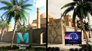 Unreal Engine 5 Render vs Maya Arnold render [upl. by Katrine]