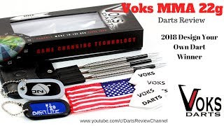 Voks MMA 22g Darts Review 2018 Design Your Own Darts Winner [upl. by Syxela]