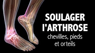 Soulager l ARTHROSE aux chevilles pieds et orteils souplesse [upl. by Keefer502]