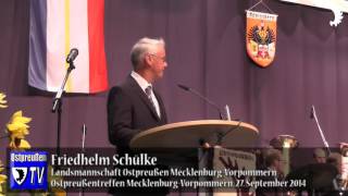 Geistliches Wort Totengedenken und Ostpreußenlied  Ostpreußentreffen MecklenburgVorpommern 2014 [upl. by Boswall]