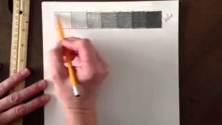 How to create a value and gradation scale using a pencil 5th grade [upl. by Jerusalem]