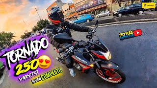 La MOTO ideal para iniciar 🔥🏁😎👌🏻  VENTO TORNADO 250  REVIEW COMPLETO  SKYYCRIS [upl. by Hurty]