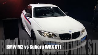 BMW M2 2016 vs Subaru WRX STI 2016 [upl. by Adnarrim]