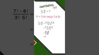 Faktöryel faktöryel ayt tyt matematik maths faktöriyel [upl. by Naldo]