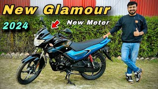 Hero Glamour 125 😱 New Digital Meter Service Price Mileage ❓ glamour base model 2024 [upl. by Carli]