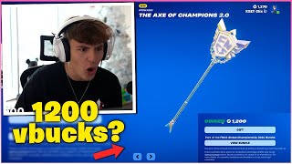 CLIX Reacts to the FNCS PICKAXE amp FNCS SKIN in FORTNITE ITEM SHOP [upl. by Lesley]