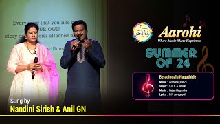 Beladingalu Naguthide  Cover Song By Nandini Sirish amp Anil GN  Aarohi Bangalore [upl. by Aerdnaid]