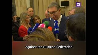 Vucic Serbien wird keine Sanktionen gegen Russland verhängen [upl. by Eric549]