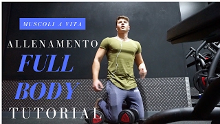 Allenamento Full Body Sessione A  Metodo Minimalista 3x Settimana [upl. by Jonathan]