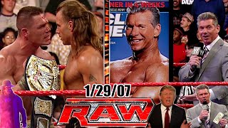 WWE RAW  January 29 2007 Full Breakdown  Day After Royal Rumble  Trump Rains Money On McMahon [upl. by Oirifrop]