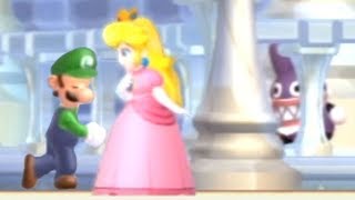 New Super Luigi U  100 CoOp Walkthrough  World 8 Peachs Castle 2 Player [upl. by Malcah]