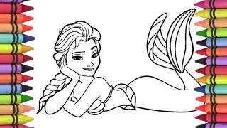 Elsa Frozen Princess drawing Disney princess elsa anna Elsa Anna movie in Hindi [upl. by Walczak]