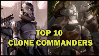 Top 10 Clone Trooper Commanders  Star Wars Top Tens Poll Results [upl. by Erasme]