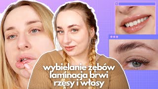 Wybielam ZĘBY 🦷 laminuję BRWI ✔️zaplatam WŁOSY ✨ przedłużam RZĘSY ❤️ [upl. by Sulihpoeht]