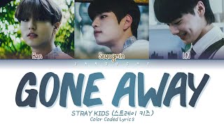 Stray Kids 스트레이 키즈  quotGone Awayquot Color Coded Lyrics EngRomHan가사 [upl. by Clayborn]