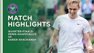 Denis Shapovalov vs Karen Khachanov  QuarterFinal Highlights  Wimbledon 2021 [upl. by Drofiar]