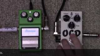 Fulltone OCD Vs Ibanez Tube Screamer Overdrive Pedal Shootout [upl. by Fanchon]