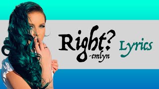 Emlyn  Right Lyric Video [upl. by Secundas]