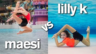 LILLY vs MAESI WATER PARK CHALLENGE Insane [upl. by Elliott]