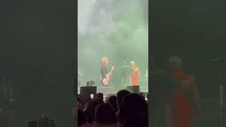 Green Day being rushed off stage at Detroit concert greenday [upl. by Leruj687]