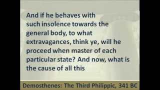 Third Philippic by Demosthenes  Hear and Read the Speech Against King Philip of Macedon [upl. by Laemaj]