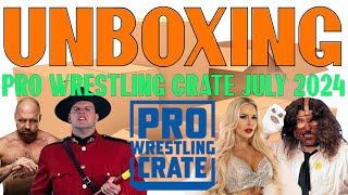 Unboxing Pro Wrestling Crate July 2024 [upl. by Kayle]