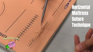 Horizontal Mattress Suture Technique [upl. by Adirahs874]