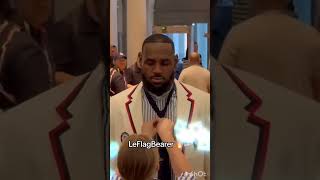 LEBRON JAMES holding USA FLAG 🇺🇸 in opening ceremony at Olympics 2024 Paris nba trending olympics [upl. by Yrogerg984]