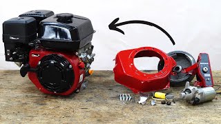 Install ELECTRIC START on 200cc Engine  GX 200  Predator 212 [upl. by Nivalc]