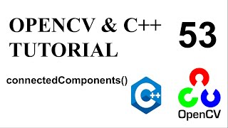 OPENCV amp C TUTORIALS  53  connectedComponents [upl. by Chansoo]