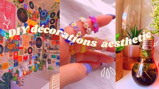 DIY DÉCORATIONS AESTHETIC pour chambre 2021 [upl. by Aicilaana383]