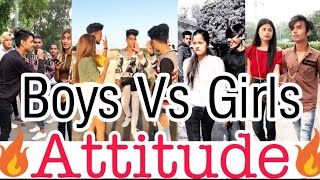 Boys Vs Girls Attitude 😈 tik tok video  New Attitude tik tok video  new snack video [upl. by Bazil]