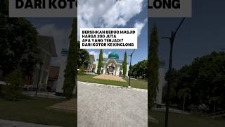 Bersihkan bedug masjid harga 200 juta dari kotor ke kinclong [upl. by Anrahc]