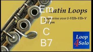 ANDALUSIAN CADENCE in E MINOR  Latin BACKING TRACK play along [upl. by Somerville761]