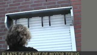 Tumoconl  maak zelf eenvoudig uw rolluik elektrisch demonstratie film [upl. by Ahoufe64]