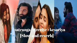 Satranga ×Heeriye ×kesariya 8Dlofi Mashup song slow and rewardyoutubeviralviralvideo [upl. by Petracca500]