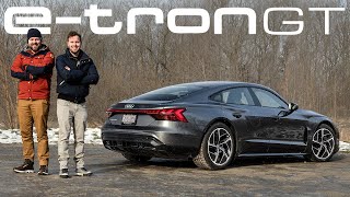 2022 Audi etron GT Quick Review  Smooth Operator [upl. by Adnilec154]