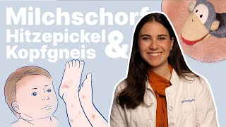 Neurodermitis Milchschorf Kopfgneis amp Hitzepickel🔥 beim Kind Baby Ärztin hilft [upl. by Aneeuq811]