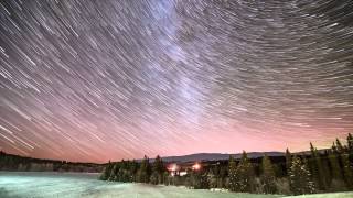 Timelapse Winter Skies Norway Nikon D7000 Tokina 1116mm f28 [upl. by Airdnahs]