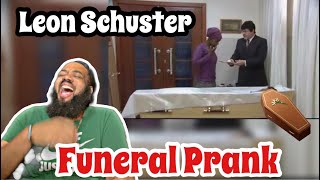 😂 LEON SCHUSTER COFFINFUNERAL PRANK SHUKS TSHABALALA REACTION [upl. by Eusadnilem]